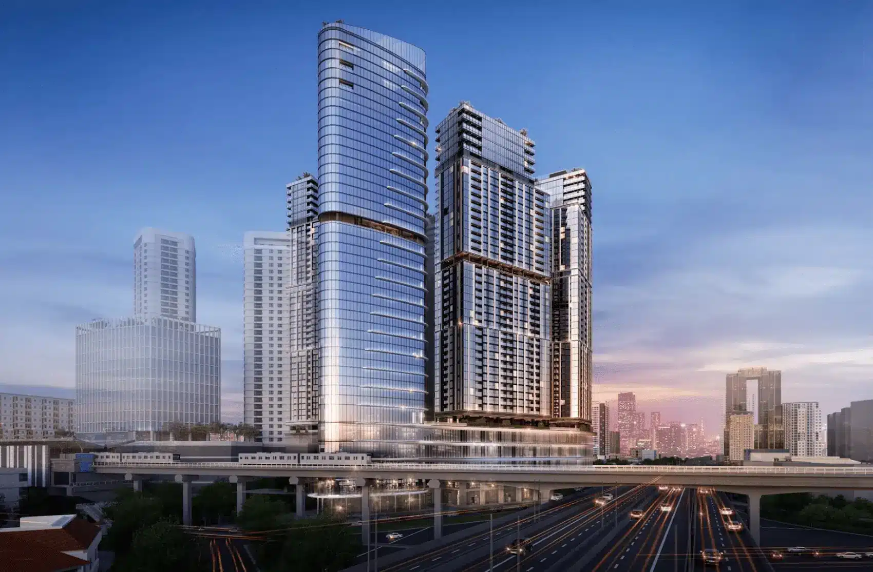 Dự án Sun Group Cầu Giấy tọa lạc tại ngã tư Phạm Hùng – Xuân Thủy, với thiết kế hiện đại và sang trọng.